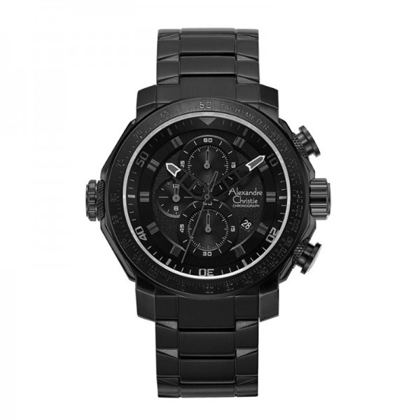 Alexandre Christie AC 6565 Full Black Steel MCBIPBA